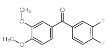3,4-二氟-3,4-二甲氧基苯甲酮结构式
