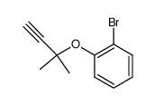 1-bromo-2-(1,1-dimethyl-prop-2-ynyloxy)-benzene Structure