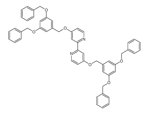 4-[[3,5-bis(phenylmethoxy)phenyl]methoxy]-2-[4-[[3,5-bis(phenylmethoxy)phenyl]methoxy]pyridin-2-yl]pyridine结构式
