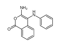 3-amino-4-anilinoisochromen-1-one Structure