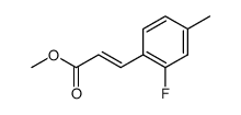 3-(2-fluoro-4-methylphenyl)acrylic acid methyl ester Structure