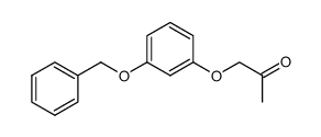 1-[3-(benzyloxy)phenoxy]acetone结构式