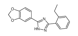 3-(2-Ethylphenyl)-5-piperonyl-1H-1,2,4-triazole Structure