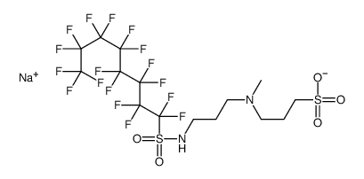 sodium 3-[[3-[[(heptadecafluorooctyl)sulphonyl]amino]propyl]methylamino]propanesulphonate structure