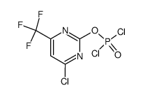 4-Chloro-6-trifluoromethylpyrimidin-2-yldichlorophosphate Structure