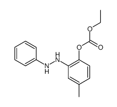 carbonic acid ethyl ester-[4-methyl-2-(N'-phenyl-hydrazino)-phenyl ester] Structure