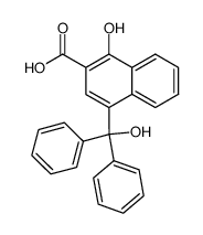 1-hydroxy-4-(α-hydroxy-benzhydryl)-[2]naphthoic acid Structure
