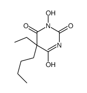 5-Butyl-5-ethyl-1-hydroxy Barbituric Acid结构式