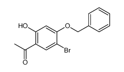 Ethanone, 1-[5-bromo-2-hydroxy-4-(phenylmethoxy)phenyl]结构式