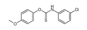 O-(4-methoxyphenyl) N-3-chlorophenylthioncarbamate结构式