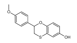 2-(4-methoxyphenyl)-2,3-dihydro-1,4-benzoxathiin-6-ol Structure