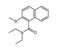 N,N-diethyl-2-(methylthio)-1-naphthamide Structure