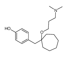 4-[[1-[3-(dimethylamino)propoxy]cycloheptyl]methyl]phenol结构式