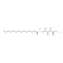 1-Deoxy-1-[methyl(1-oxotetradecyl) amino]-D-glucitol structure