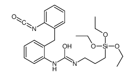 1-[2-[(2-isocyanatophenyl)methyl]phenyl]-3-(3-triethoxysilylpropyl)urea结构式