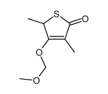 3-(methoxymethoxy)-2,4-dimethyl-2H-thiophen-5-one结构式