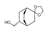 2-(ethylenedioxy)-5-endo-(hydroxymethyl)bicyclo(2.2.2)octane结构式