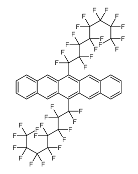 6,13-bis(1,1,2,2,3,3,4,4,5,5,6,6,7,7,8,8,8-heptadecafluorooctyl)pentacene结构式