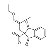2-(3-ethoxy-2-methylprop-2-enyl)-2-nitroindene-1,3-dione Structure