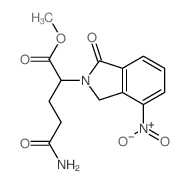 4-氨基-a-(3-氨基-3-氧代丙基)1,3-二氢-1-氧代-2H-异吲哚-2-乙酸甲酯结构式