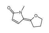 1-methyl-5-(oxolan-2-ylidene)pyrrol-2-one结构式