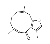 Furanogermacra-1(10)Z,4Z-dien-6-one Structure