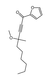 1-(furan-2-yl)-4-methoxy-4-methyldec-2-yn-1-one Structure