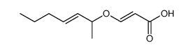 (E)-3-(((E)-hept-3-en-2-yl)oxy)acrylic acid Structure