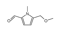 1H-Pyrrole-2-carboxaldehyde, 5-(methoxymethyl)-1-methyl- (9CI) picture