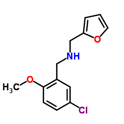 1-(5-Chloro-2-methoxyphenyl)-N-(2-furylmethyl)methanamine Structure