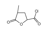 2-Furancarbonyl chloride, tetrahydro-4-methyl-5-oxo-, (2S-cis)- (9CI)结构式