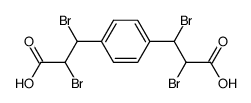 2,3,2',3'-tetrabromo-3,3'-p-phenylene-di-propionic acid Structure