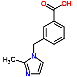 3-[(2-Methyl-1H-imidazol-1-yl)methyl]benzoic acid Structure