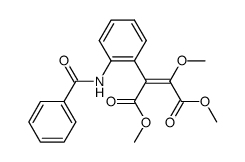 dimethyl 1-(2-benzamidophenyl)-2-methoxyethene-1,2-dicarboxylate Structure