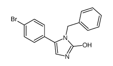 3-benzyl-4-(4-bromophenyl)-1H-imidazol-2-one结构式