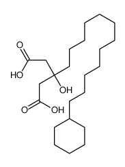 3-(12-cyclohexyldodecyl)-3-hydroxypentanedioic acid Structure