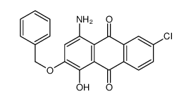 4-amino-6-chloro-1-hydroxy-2-phenylmethoxyanthracene-9,10-dione Structure