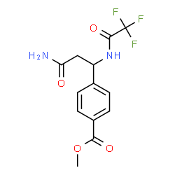 METHYL 4-(3-AMINO-3-OXO-1-[(2,2,2-TRIFLUOROACETYL)AMINO]PROPYL)BENZENECARBOXYLATE structure