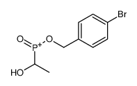 (4-bromophenyl)methoxy-(1-hydroxyethyl)-oxophosphanium结构式
