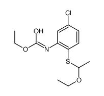 ethyl N-[5-chloro-2-(1-ethoxyethylsulfanyl)phenyl]carbamate Structure
