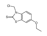 3-(chloromethyl)-6-ethoxy-1,3-benzothiazole-2-thione Structure