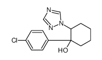 1-(4-chlorophenyl)-2-(1,2,4-triazol-1-yl)cyclohexan-1-ol结构式