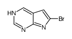 6-bromo-7H-pyrrolo[2,3-d]pyrimidine structure