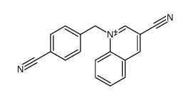 1-[(4-cyanophenyl)methyl]quinolin-1-ium-3-carbonitrile Structure