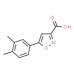 5-(3,4-Dimethylphenyl)isoxazole-3-carboxylic acid结构式
