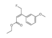 (E)-4-Fluoro-3-(3-methoxy-phenyl)-but-2-enoic acid ethyl ester Structure