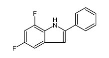 1H-Indole, 5,7-difluoro-2-phenyl结构式