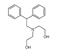 2-[2,2-diphenylethyl(2-hydroxyethyl)amino]ethanol Structure