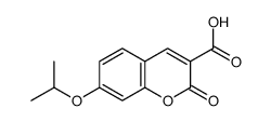 2-oxo-7-propan-2-yloxychromene-3-carboxylic acid结构式
