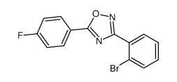 3-(2-bromophenyl)-5-(4-fluorophenyl)-1,2,4-oxadiazole Structure